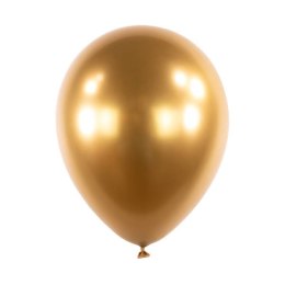 Balony lateksowe Złote, Decorator Satin Luxe Chrome 28cm, 50 szt. Amscan / Anagram