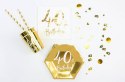 Konfetti metalizowane złote, liczba 40, 15g Partydeco