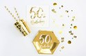 Konfetti metalizowane złote, liczba 50, 15g Partydeco