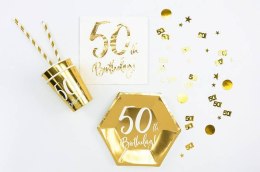 Konfetti metalizowane złote, liczba 50, 15g Partydeco