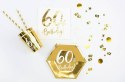 Konfetti metalizowane złote, liczba 60, 15g Partydeco