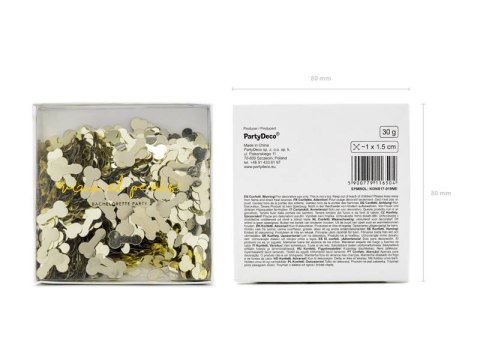 Konfetti metalizowane złote, penisy 30g Partydeco Konfetti metalizowane złote, penisy 30g Partydeco