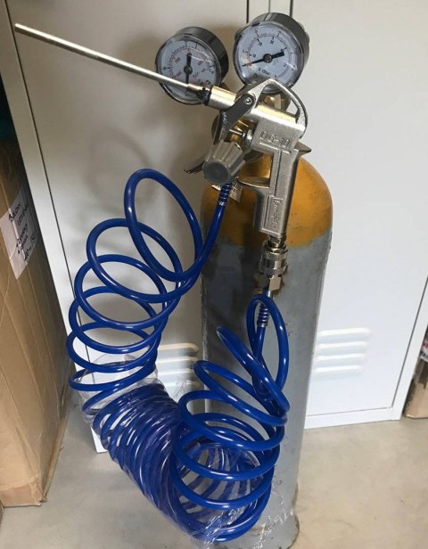 Reduktor pistolet i manometr do butli z helem, do dmuchania balonów Flowballoons Reduktor pistolet i manometr do butli z helem, do dmuchania balonów Flowballoons