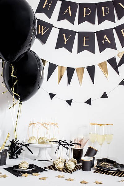 Tasiemka satynowa, wstążka czarna 50mm/25m Partydeco Tasiemka satynowa, wstążka czarna 50mm/25m Partydeco