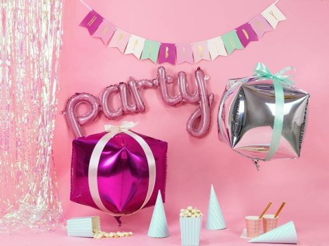 Tasiemka satynowa, wstążka jasno różowa 50mm/25m Partydeco Tasiemka satynowa, wstążka jasno różowa 50mm/25m Partydeco