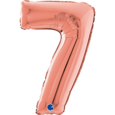 Balon foliowy Cyfra 7 Rose Gold - 66 cm Grabo Grabo