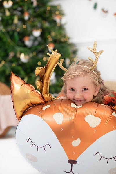 Balon foliowy Jelonek głowa 73x64 cm Partydeco Balon foliowy Jelonek głowa 73x64 cm Partydeco