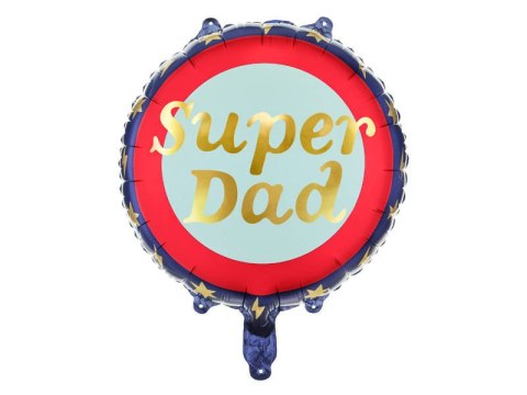 Balon foliowy Super Dad, dzień ojca 45 cm Partydeco