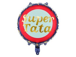 Balon foliowy Super Tata, dzień ojca 45 cm Partydeco