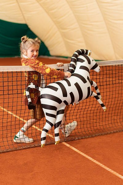 Balon foliowy Zebra, 115x85 cm, mix Partydeco Balon foliowy Zebra, 115x85 cm, mix Partydeco