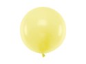 Balon lateksowy Gigant, Żółty, Pastel Light Yellow, 60 cm, 1 szt. Partydeco