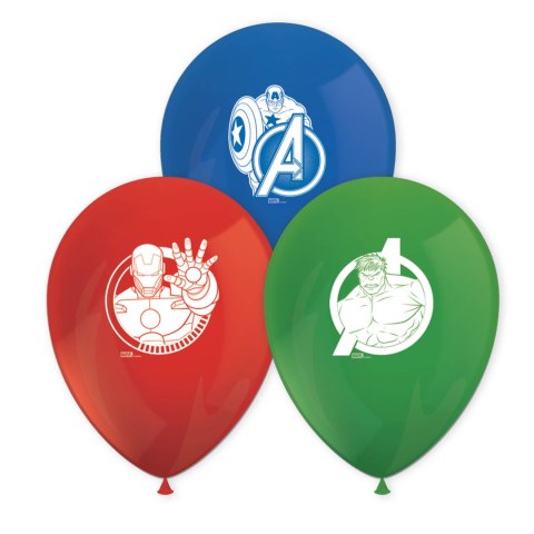 Balony lateksowe Avengers mix 28 cm, 8 szt. Procos