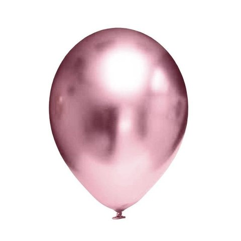 Balony lateksowe Chrom różowe srebro, 12,5 cm, 100 szt. Flowballoons