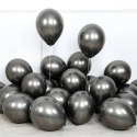 Balony lateksowe Chrome Ciemny Grafit, 12,5 cm, 100 szt. Flowballoons