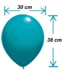 Balony lateksowe Chrome Ciemny Grafit, 30cm, 50 szt. Flowballoons