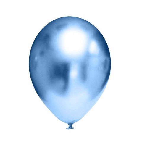 Balony lateksowe Chrome Niebieskie, 12,5 cm, 100 szt. Flowballoons