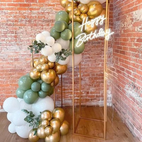 Balony lateksowe Chrome złoty, 12,5 cm, 100 szt. Flowballoons Balony lateksowe Chrome złoty, 12,5 cm, 100 szt. Flowballoons