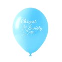 Balony lateksowe Chrzest Święty niebieskie, 50 szt. Flowballoons