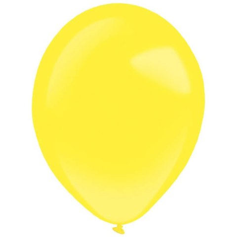 Balony lateksowe Decorator Pastelowe Żółte 28cm, 50 szt. Amscan / Anagram