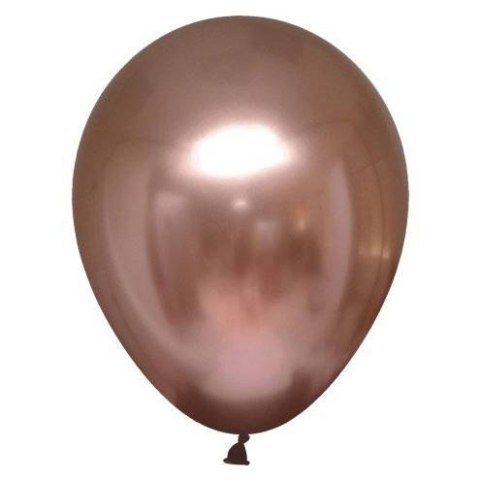 Balony lateksowe Rose Gold, Decorator Satin Luxe Chrome Rose Copper, 28cm, 50 szt. Amscan / Anagram