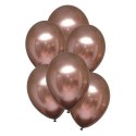 Balony lateksowe Rose Gold, Decorator Satin Luxe Chrome Rose Copper, 28cm, 50 szt. Amscan / Anagram