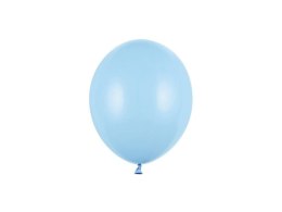 Balony lateksowe Strong Niebieskie, Pastel Baby Blue, 12cm, 100 szt. Partydeco