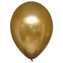 Balony lateksowe Złote, Decorator Satin Luxe Chrome 28cm, 50 szt. Amscan / Anagram