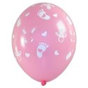 Balony lateksowe na Baby Shower dla dziewczynki 28cm, 5 szt. Arpex