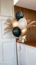 Balony urodzinowe Sto Lat, granatowe mix, 30cm, 50 szt. Flowballoons