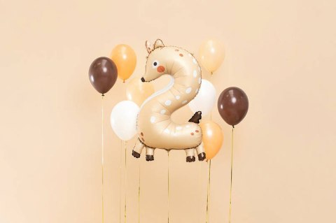 Balon foliowy Cyfra 2 - Sarenka, 102cm Partydeco Balon foliowy Cyfra 2 - Sarenka, 102cm Partydeco