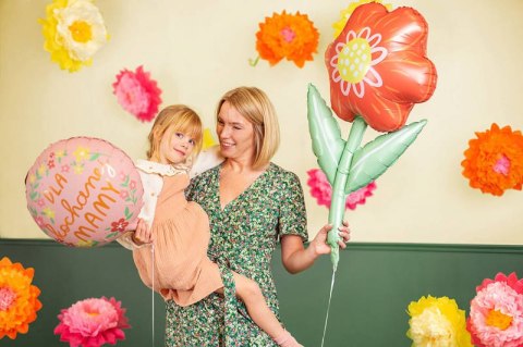 Balon foliowy ''Dla kochanej mamy'', 45 cm Partydeco Balon foliowy ''Dla kochanej mamy'', 45 cm Partydeco