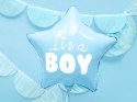 Balon foliowy Gwiazdka Niebieska - It's a boy, 48cm Partydeco