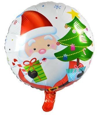 Balon foliowy Mikołaj na białym tle, święta 45 cm Arpex