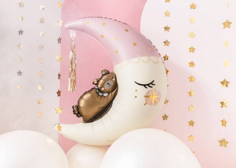 Balon foliowy Miś na księżycu, 80x98 cm Partydeco Balon foliowy Miś na księżycu, 80x98 cm Partydeco