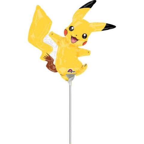 Balon foliowy Pikachu na patyk 30 cm Amscan / Anagram
