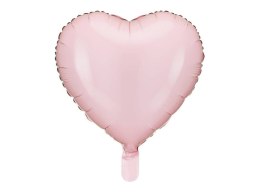 Balon foliowy Serce jasny róż, 45cm Partydeco
