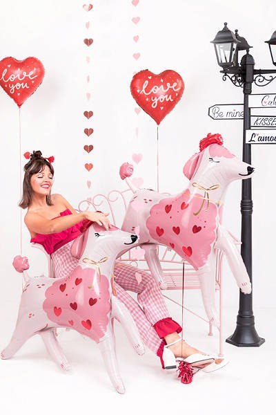 Balon foliowy serce Kocham cię, czerwone 45 cm Partydeco Balon foliowy serce Kocham cię, czerwone 45 cm Partydeco
