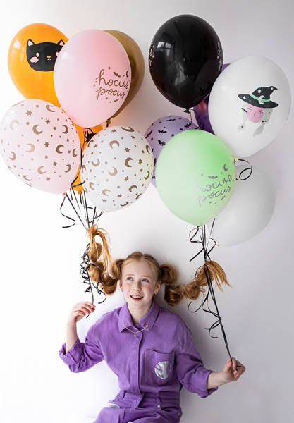 Balony 30cm, Hokus pokus mix 6 szt. Partydeco Balony 30cm, Hokus pokus mix 6 szt. Partydeco