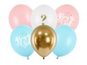 Balony lateksowe Boy or Girl, mix 30cm, 6 szt. Partydeco