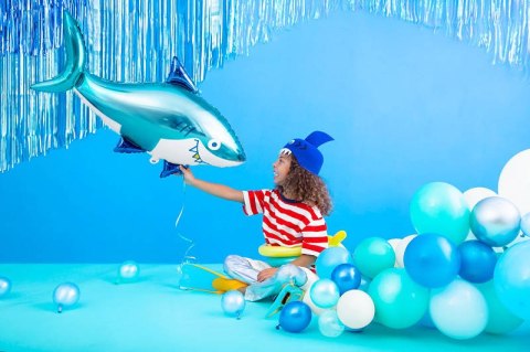 Balony lateksowe Glossy, Chrome, Niebieskie, 30cm, 10 szt. Partydeco Balony lateksowe Glossy, Chrome, Niebieskie, 30cm, 10 szt. Partydeco