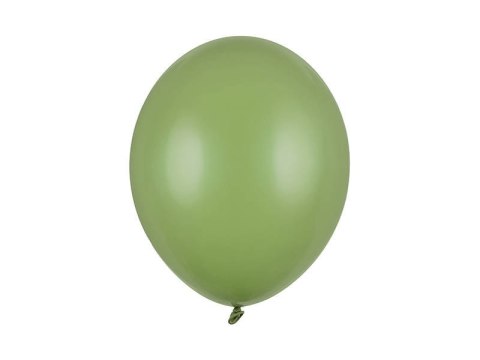 Balony lateksowe Strong, Zielone, Pastel Rosemary Green, 30cm, 100 szt. Partydeco