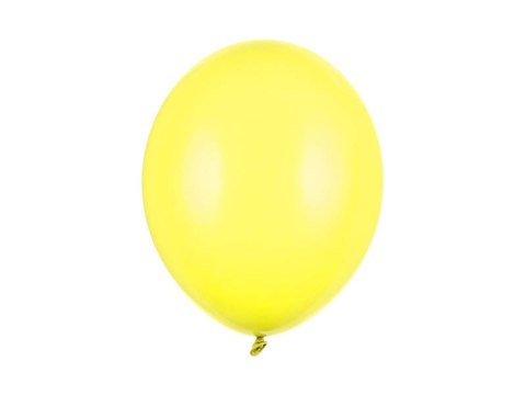 Balony lateksowe Strong , Żółte, Pastel Lemon Zest, 30cm, 50 szt Partydeco