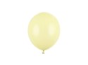 Balony lateksowe Strong, Żółte, Pastelowe Light Yellow, 12cm,100 szt. Partydeco