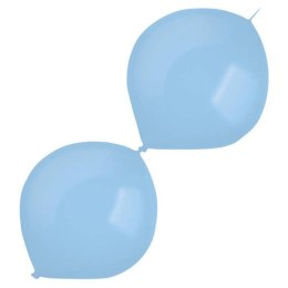 Balony lateksowe z łącznikiem Niebieskie, Decorator Standard E-Link Pastel Blue, 30cm, 50 szt. Amscan / Anagram