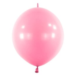 Balony lateksowe z łącznikiem Różowe, Decorator Standard E-Link Pretty Pink, 30cm, 50 szt. Amscan / Anagram