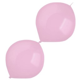 Balony lateksowe z łącznikiem Różowe, Decorator Standard E-Link Pretty Pink, 30cm, 50 szt. Amscan / Anagram