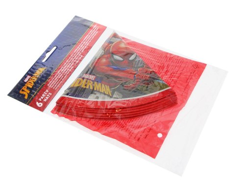 Czapeczki papierowe Spiderman 6 sztuk Procos Czapeczki papierowe Spiderman 6 sztuk Procos