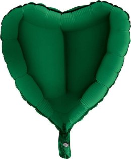 Balon Foliowy - Serce ciemny zielony 46 cm Grabo Grabo