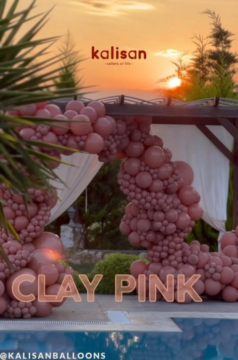 Balony lateksowe Clay Pink, różowy 45 cm, 1 szt. Kalisan Balony lateksowe Clay Pink, różowy 45 cm, 1 szt. Kalisan