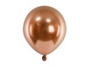 Balony lateksowe Glossy, Chrome, Miedziane, 30cm, 10 szt. Partydeco